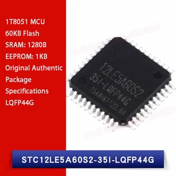 1/2/10PCS MCU Chip de CI SMD STC12LE5A60S2-35I LQFP-44 1T 8051 MCU Chip IC 60 KB de Memória Flash Componentes Eletrônicos