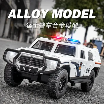 1:32 Dongfeng Guerreiros Militares Veículo Off-road da Liga de Carro Com tração Traseira de Som Luz Filhos Dom Coleção Diecast Brinquedo Modelo