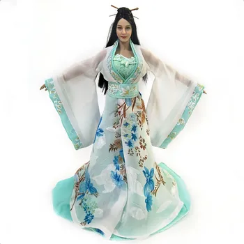 1/6 Escala de Cosplay Vestido Tradicional Chinesa Antiga Beleza do Traje de Roupas Para 12 polegadas Figuras de Ação, Modelo de Brinquedo