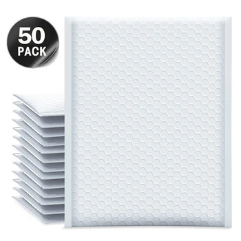10/30/50PCS Branco Envelopes Bolha Multi-tamanho Impermeável e-Mails de Envio de Envelope Saco de Espuma de Discussão de Auto Selar Sacos para Embalagem de