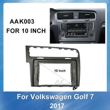 10 polegadas Carro Automático Multimídia fáscia para Volkswagen Golf 7 2017 painel de traço de Instalação de Montagem