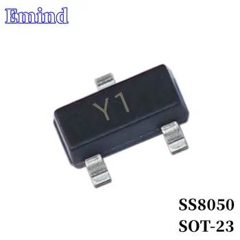 100/200/300Pcs SS8050 Transistor SMD Pegada SOT-23 Serigrafia Y1 Tipo NPN 40V/1.5 UM Bipolar Amplificador de Transistor 1