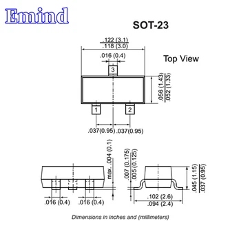 100/200/300Pcs SS8050 Transistor SMD Pegada SOT-23 Serigrafia Y1 Tipo NPN 40V/1.5 UM Bipolar Amplificador de Transistor 2