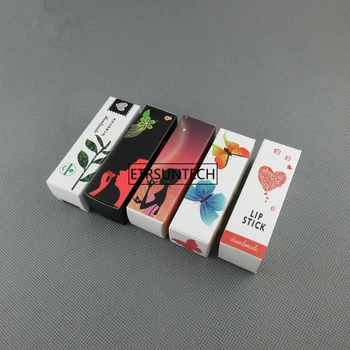 1000pcs batom caixa de papel Pequeno papel de embalagem de papelão caixa de Cosméticos Batom Frasco de Perfume do Óleo Essencial de Embalagem Caixa de F2275