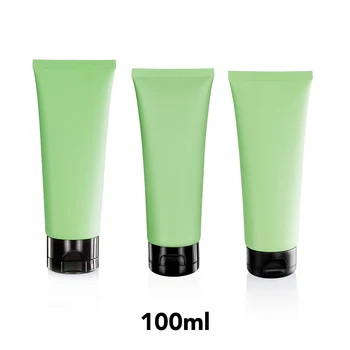 100ml Matte Frost Verde Garrafa Reutilizável 100g Vazia de Plástico Macio Espremer o Tubo de Maquiagem, Creme e Loção para o Corpo Recipientes 30pcs 0