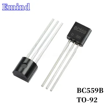 100Pcs BC559B MERGULHO Transistor TO-92 Tipo PNP Bipolar Amplificador de Transistor 30V/100mA 1
