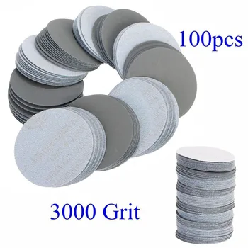 100pcs/set 3inch/75mm 3000Grit Sander Discos de Lixar Almofadas de Polimento com Lixa Conjunto de Acessórios 1