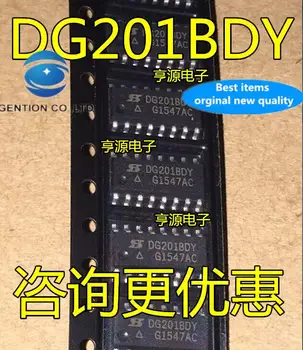 10pcs 100% original novo em stock DG201 DG201BDY DG201BDY-T1-E3 SMD SOP-16 de quatro vias analógico interruptor de chip