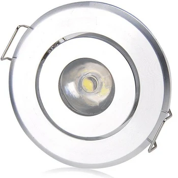 10pcs 1W DIODO emissor de luz Recessed Pequeno Gabinete Mini Spot Lâmpada de Iluminação do Teto Kit de Fixação 4