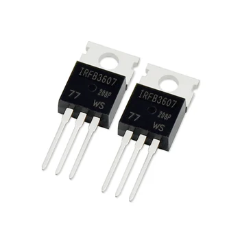 10PCS IRFB3607PBF IRFB3607 Transistor MOSFET 80A 75V A-220 4