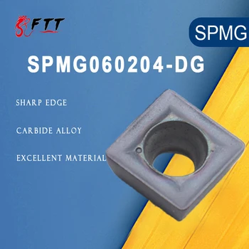 10PCS SPMG060204-DG Pastilhas de metal duro Fresa para U Broca Pin pastilhas Intercambiáveis para o Torno Índice de Broca de Perfuração