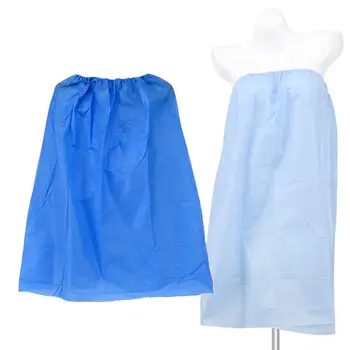 10x de Banho Descartáveis Envoltório Não-Tecido para o Salão de beleza Spa Suor Vapor com Fecho Ajustável para Mulheres Meninas Azul