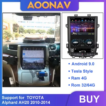 12.1 polegadas car auto Rádio leitor de multimídia para TOYOTA Alphard AH20 2010-2014 som do carro autoradio de navegação GPS leitor de DVD