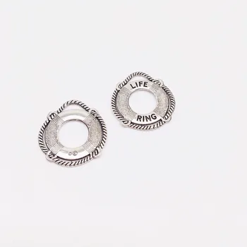 15 pcs Liga de Natação da forma de anel Encantos de Natação pingentes ajuste DIY brinco pulseira, colar de Jóias que faz