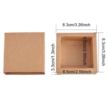16pcs DIY Caixa de Papel da Gaveta de Tipo de Jóias da Caixa de Embalagem de Chá de Presente Caixas de Cosméticos,Kraft,15x8x4cm 1