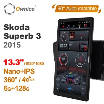 1920*1080 Nano Ownice Android 10.0 para o Skoda Superb 3 2015 auto-Rádio, de Vídeo, de Áudio da Unidade principal de 13,3
