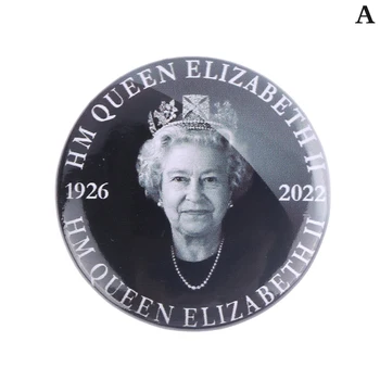 1Pc A Rainha Elizabeth II Ícones Pinos Emblema Broches Emblemas de Metal Para a Roupa Mochila Decoração 1