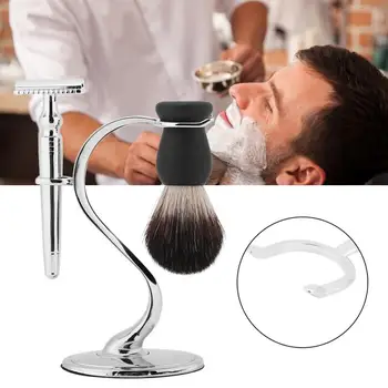 1pc Homens de Barbear Stand Pincel de barba Stand de Barbear e Escova de Salão em Casa Uso de Viagens