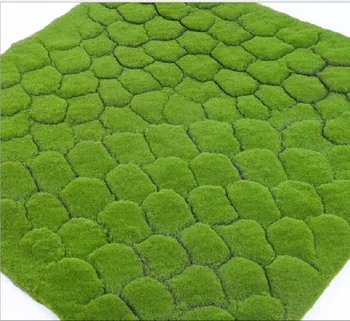 1pcs de Relva Artificial Moss Mat 1*1 M de Simulação da Planta na Parede do Fundo de Musgo de Plantas Verdes de Interior e Exterior Planta Decorativa de Parede 2