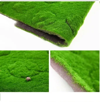 1pcs de Relva Artificial Moss Mat 1*1 M de Simulação da Planta na Parede do Fundo de Musgo de Plantas Verdes de Interior e Exterior Planta Decorativa de Parede 4