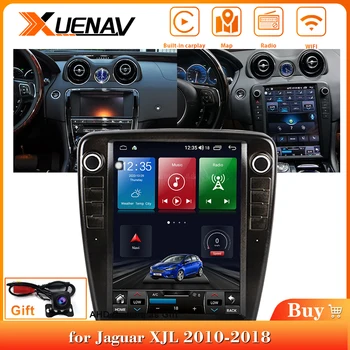 2 Din com GPS de Navegação Cabeça de Jogador Unidade de auto Carro do Jogador Para a Jaguar XJL 2010-2018 Com 4+64G Multimídia, Rádio Estéreo rádio do carro
