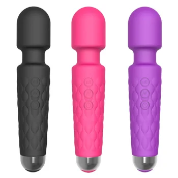20 de Frequência sem Fio Dildos AV Vibrador Varinha Mágica para as Mulheres Estimulador de Clitóris Recarregável USB Massager de Brinquedos Sexuais para Adultos