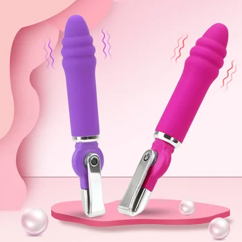 20 Frequência Clitóris Estimulador do ponto G Massageador Vibrador Vibrador Brinquedos Sexuais para as Mulheres de Silicone Threaded vibrador