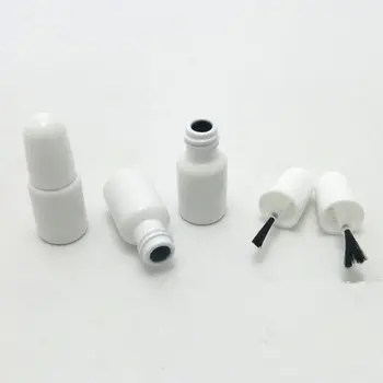 200pcs 3ml Reutilizável Vidro Vazio de esmalte Garrafa Pequena Escova da Arte do Prego do Recipiente
