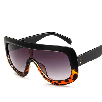 2019 Luxo Grande Armação Óculos de sol das Mulheres Designer Homem/Mulher de Óculos de Sol Vintage Clássico Grandes UV400 Exterior Oculos 2