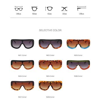 2019 Luxo Grande Armação Óculos de sol das Mulheres Designer Homem/Mulher de Óculos de Sol Vintage Clássico Grandes UV400 Exterior Oculos 3
