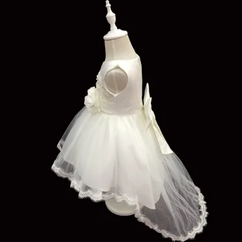 2020, a nova moda de roupas para crianças de Alfaiataria Traje de Casamento da Menina de Flor de Princesa Arco de Algodão de Crianças Vestido de 2