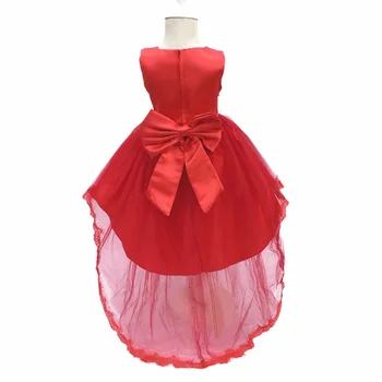 2020, a nova moda de roupas para crianças de Alfaiataria Traje de Casamento da Menina de Flor de Princesa Arco de Algodão de Crianças Vestido de 4