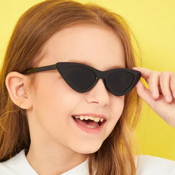 2020 Crianças Anti-reflexiva Óculos Olho de Gato Moda de Óculos de Meninos E Meninas de Plástico, Óculos de Sol Vintage Crianças Uv400