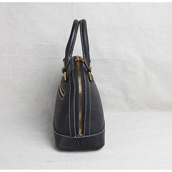 2020 novas artesanais de couro feminino bag duplo mini pequeno shell bolsa bolsa messenger bag primeira camada de couro de saco pequeno 3