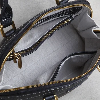 2020 novas artesanais de couro feminino bag duplo mini pequeno shell bolsa bolsa messenger bag primeira camada de couro de saco pequeno 4