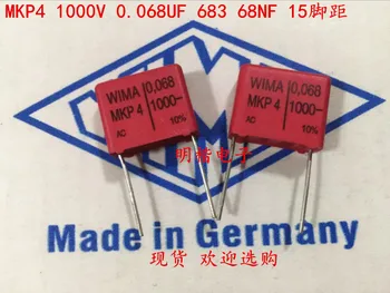 2020 venda quente 10pcs/20pcs alemão capacitor WIMA MKP4 1000V 0.068 UF 683 1000V 68NF P: 15mm de Áudio capacitor frete grátis