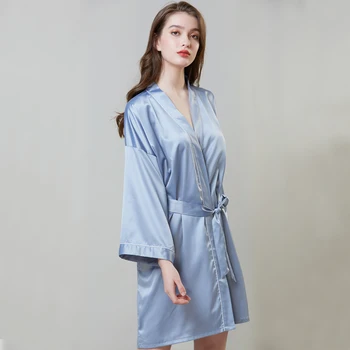 2021 A Última Moda Na Europa E Estados Unidos Venda Quente Pijama de Venda Quentes do Aumento de Seda, Como a Camisola das Mulheres Soma 2