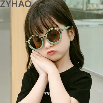 2021 Bebê Óculos Redondos Crianças De Moda Bonito Colorfull Glasss Quadro Quadro Pequeno Óculos De Sol Com As Meninas Meninos Espelho Gafas Hombre
