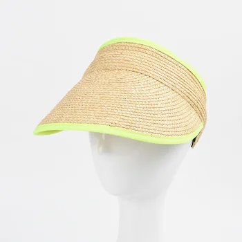 2022 Verão Nova-Sol Chapéu De Palha Vazia Chapéu Feminino Imitação Lafite Palha Cap Envolto Moda Chapéus De Sol 0