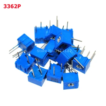 20PCS/MONTE 3362P-103 3362P 10K ohm Multiturn Aparador Potenciômetro de Alta Precisão 3362 Resistor Variável 3362-P103 0