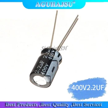 20PCS Superior de qualidade 400V2.2UF 8*12mm 2.2 UF 400V 8*12 capacitor Eletrolítico