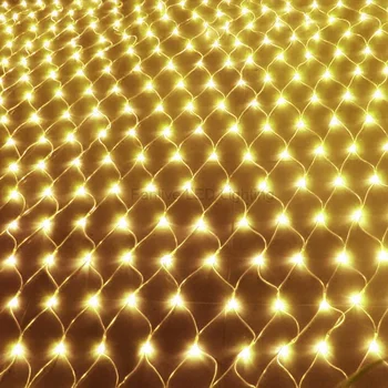 20sets DIODO emissor de Luz Líquida 1.5*1.5 M 8 Modos de rede de Pesca Seqüência de Luzes de Natal, Guirlanda de Férias de luz para o Jardim a Árvore de PLANO de Fundo 1