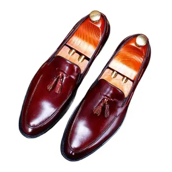 25861 Primavera Novo Genuíno Couro Sapatos de homem de Negócio Formal de Calçados de Couro Masculino Britânico Maré de Homens de Calçados de Couro