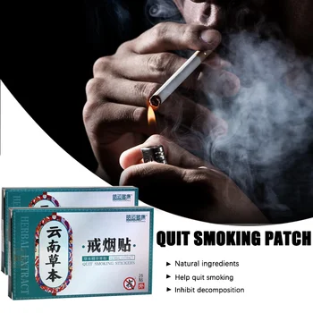 25pcs/1bag 100% de ingredientes Naturais Anti Fumo Patch de Parar de Fumar Cessação de Ervas Chinesas Médico Emplastro de Cuidados de Saúde