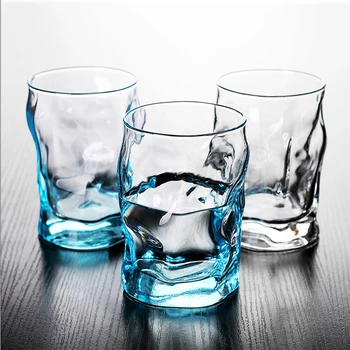 2pcs/300ML de vasilhames de vidro Frio e a quente, de Água transparente Copos de casais Beber utensílios Copo do Vinho Bar do Hotel Partido mercadorias Beber 0