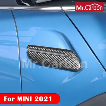 2PCS Carro Fender Fibra de Carbono Capa Protetora Para BMW MINI 2021 Ano Um Cooper S F55 F56 F57 Modificação Exterior Acessórios 1