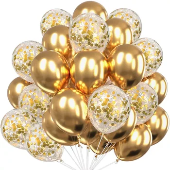 30pcs Globos de Confetes Balões de Látex de Decoração de Casamento chá de Bebê Festa de Aniversário, Decoração Clara Balões de Ar do Dia dos Namorados 1