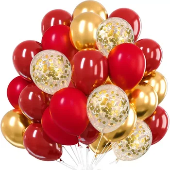30pcs Globos de Confetes Balões de Látex de Decoração de Casamento chá de Bebê Festa de Aniversário, Decoração Clara Balões de Ar do Dia dos Namorados 5