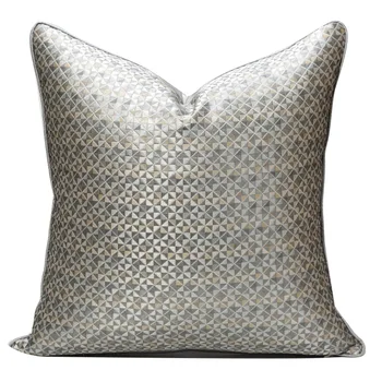 30x50/45/50 cm morden retro cinza geométricas capa de almofada jacquard cinza fronha sofá cintura travesseiro capa para encosto