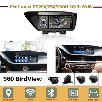 360 BirdView auto-Rádio Android DVD Player Multimídia Para Lexus ES200 250 300 (A) 2013-2018 Estéreo de 2 Din Chefe da Unidade de GPS de Navegação